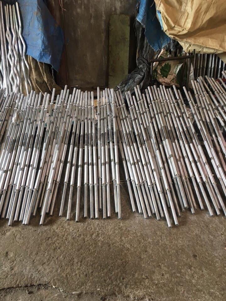 Combo Đẩy Tạ 35kg ( 30 Tạ Gang , 1 Đòn Dài 1m5)