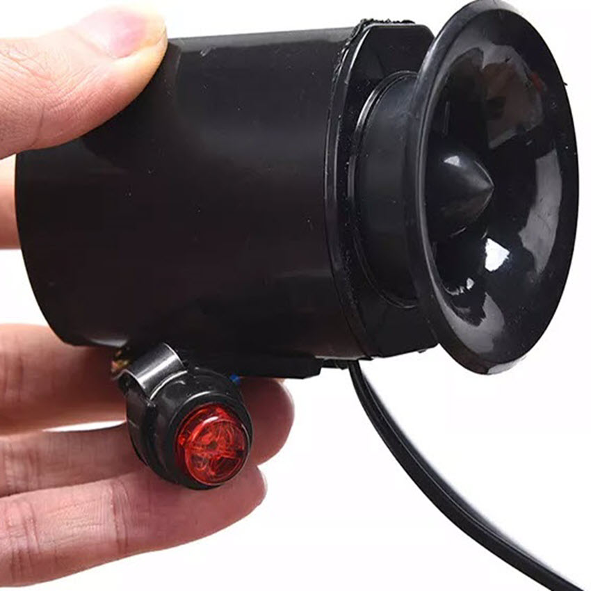 Còi hơi dành cho xe đạp - Còi hú điện tử 6 chế độ cho xe đạp - Chuông xe đạp siêu thanh
