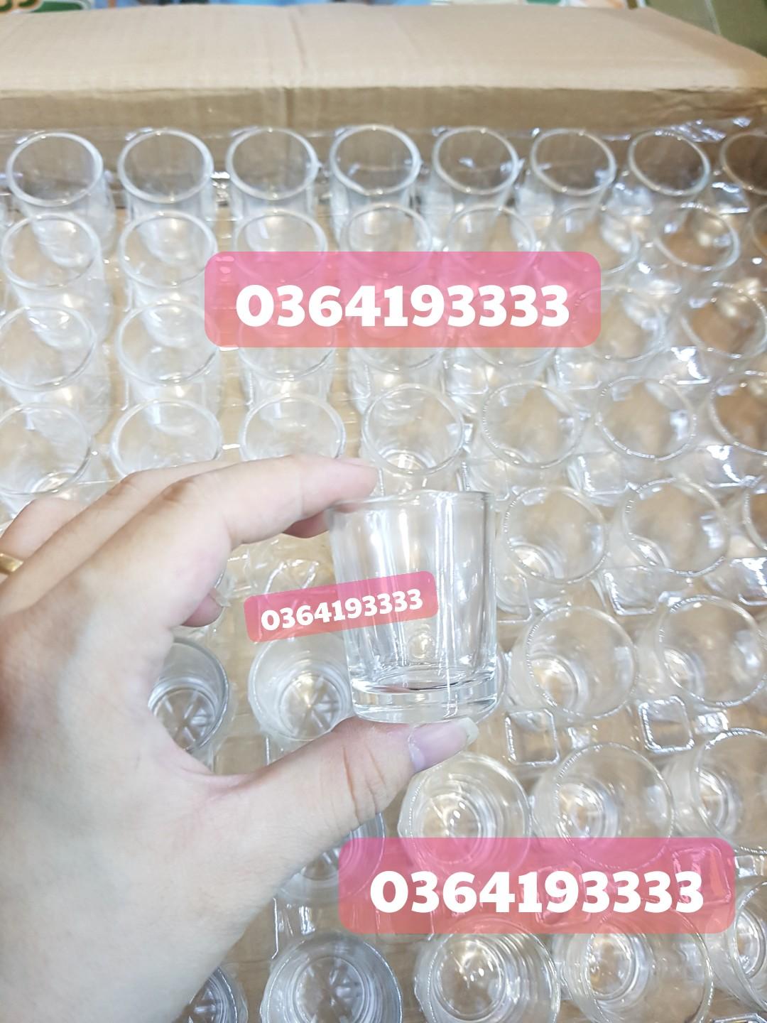 Ly rượu mắt trâu thủy tinh 40ml combo 20 cái