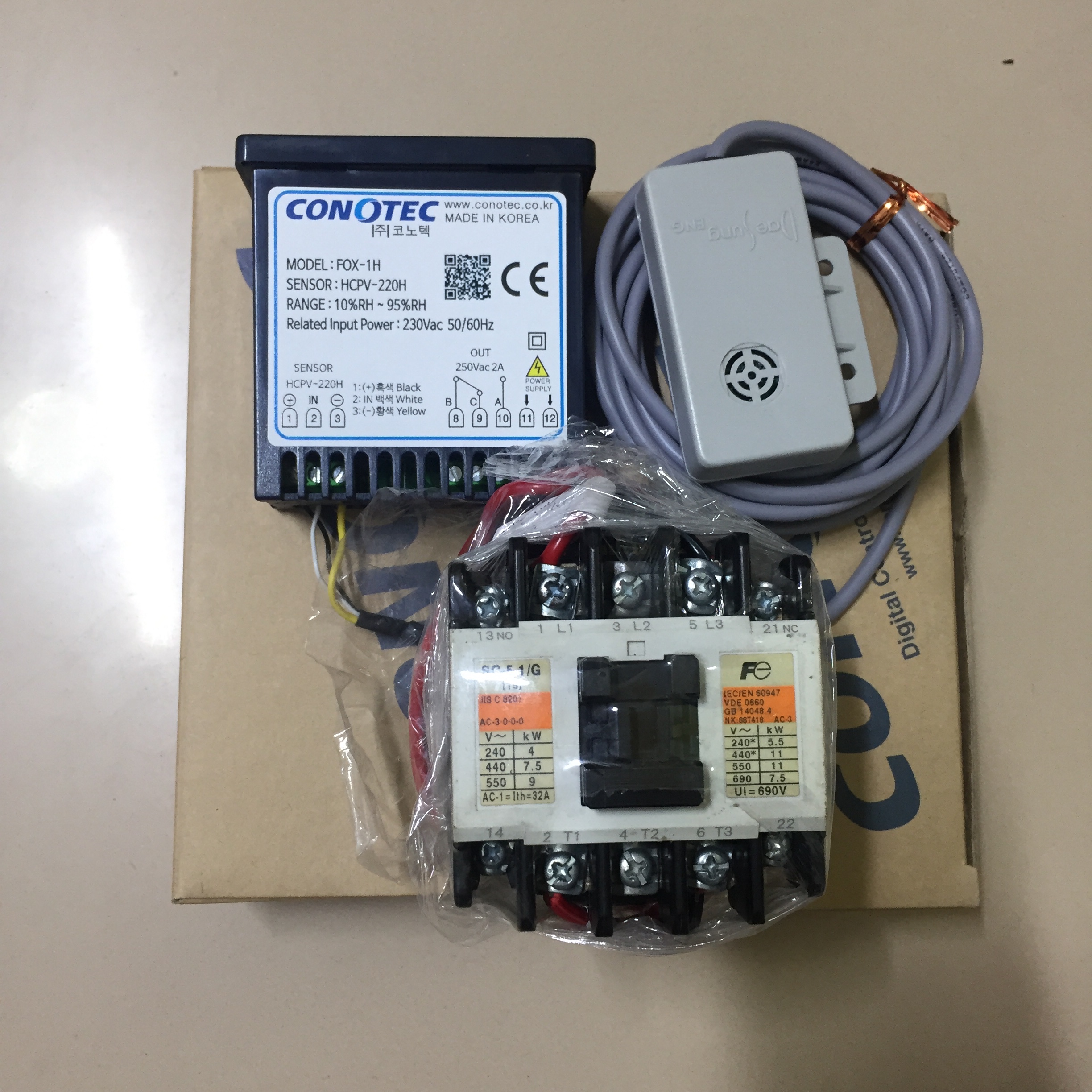 THIẾT BỊ ĐO-ĐIỀU KHIỂN ẨM ĐỘ FOX - 1H
