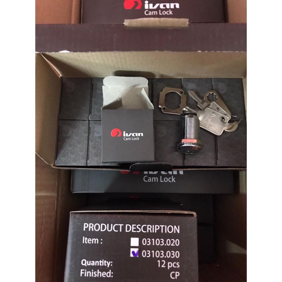 Khóa tủ ivan 03103.030 chìa sắt