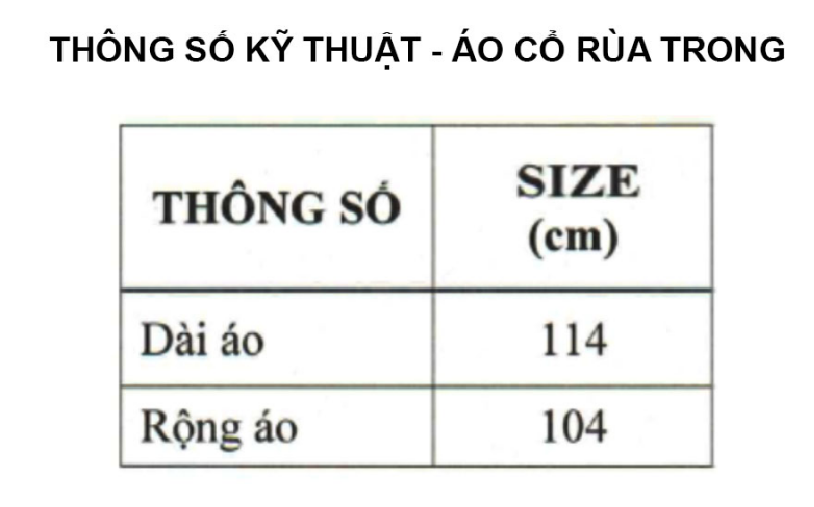 Áo Mưa Rando Cổ Rùa Trong Màu