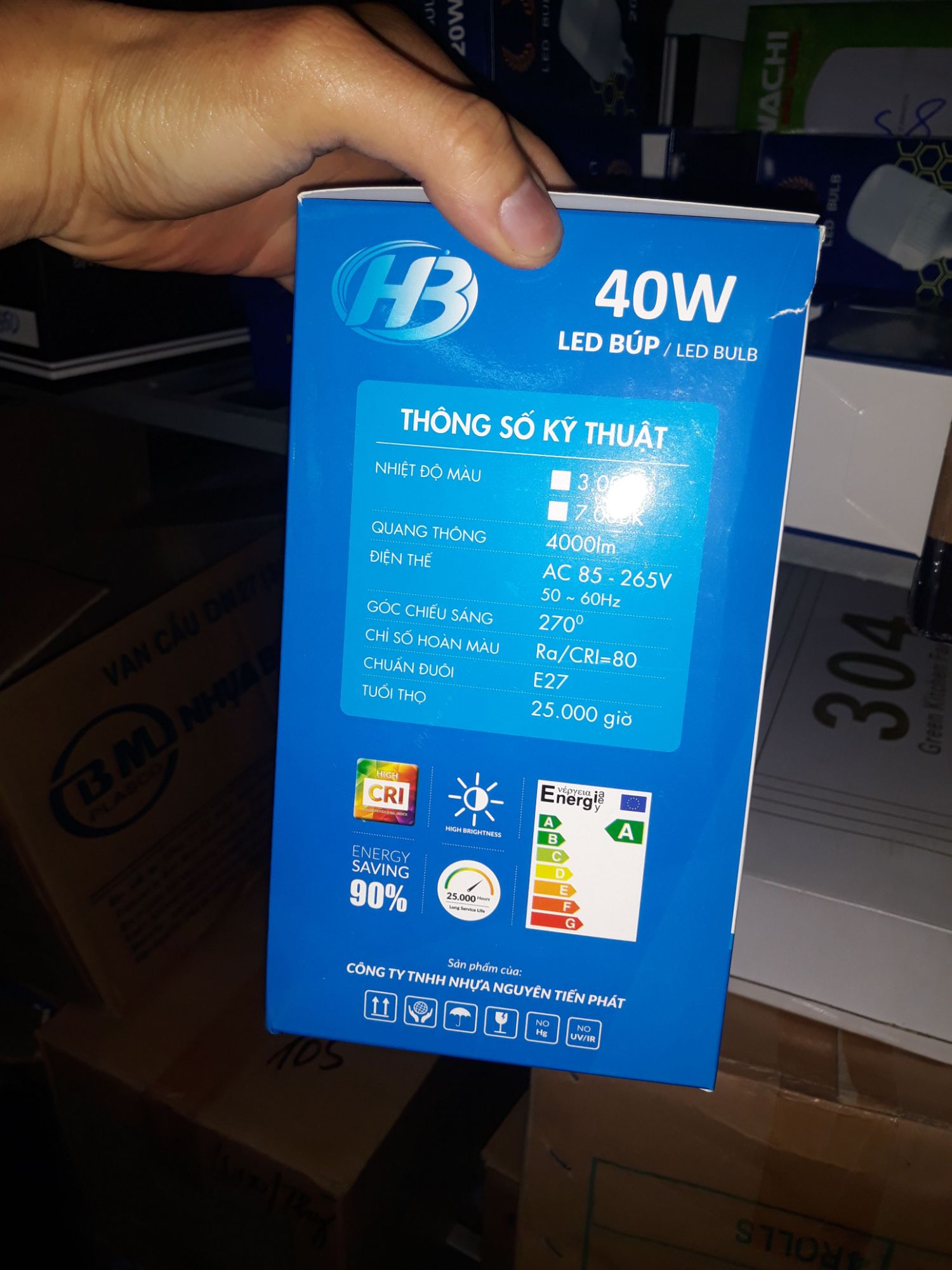 Bóng đèn led búp 40w