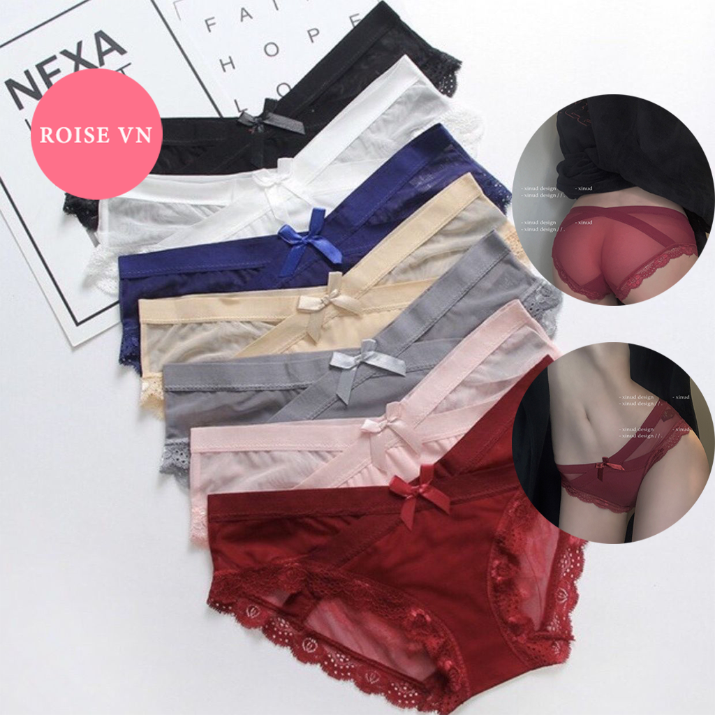 Quần Lót Ren Cạp Chéo Vic 5779