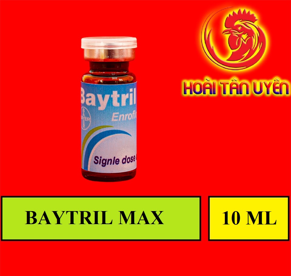 BAYTRIL MAX 10% khò khè, phân trắng gà đá 10ml