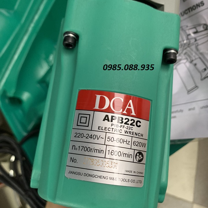 Máy vặn bu lông 620W DCA APB22C - máy siết ốc 3 phần 4 APB22C - Máy vặn ốc DCA