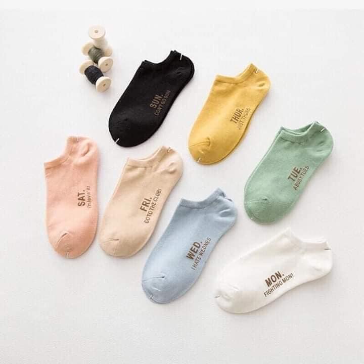 Combo 7 Đôi Tất Tuần Cho Cả Nam Và Nữ