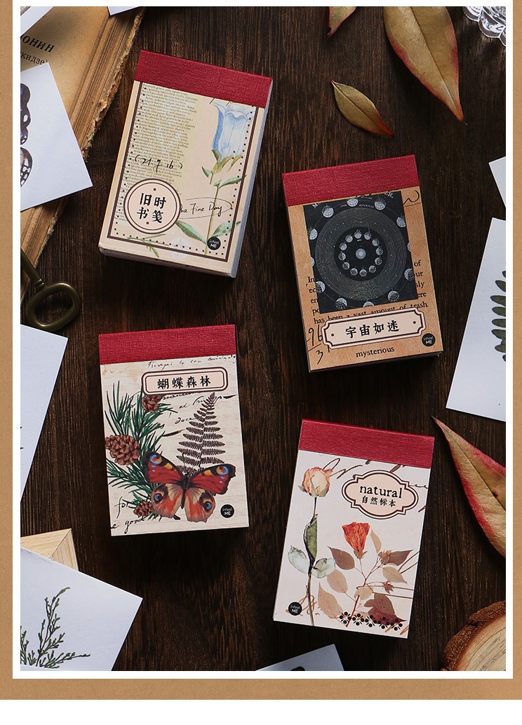 Sticker đóng cuốn dạng cổ điển 50 tấm