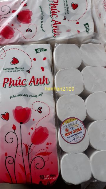 Bịch Giấy vệ sinh Thanh Hà (10 cuộn)