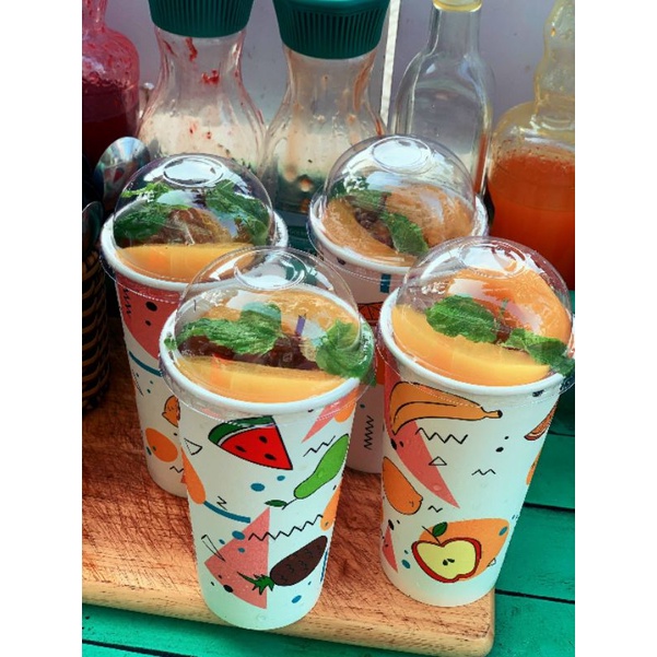 25 ly giấy 7oz/14oz/22oz đựng nước uống