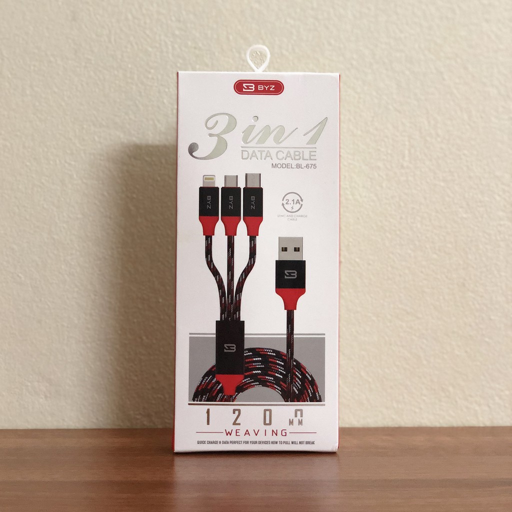 CÁP SẠC 3 ĐẦU BYZ BL-675