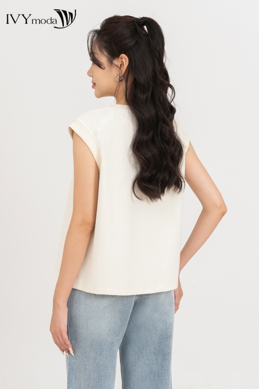 Áo thun tay chờm IVY moda MS 57B9538