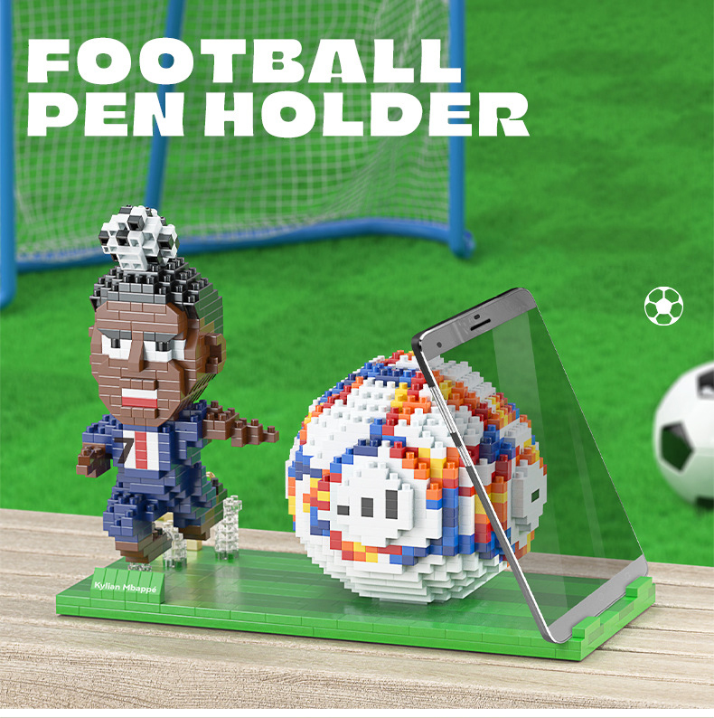 Mô hình lego cầu thủ bóng đá Ronaldo Messi Neymar