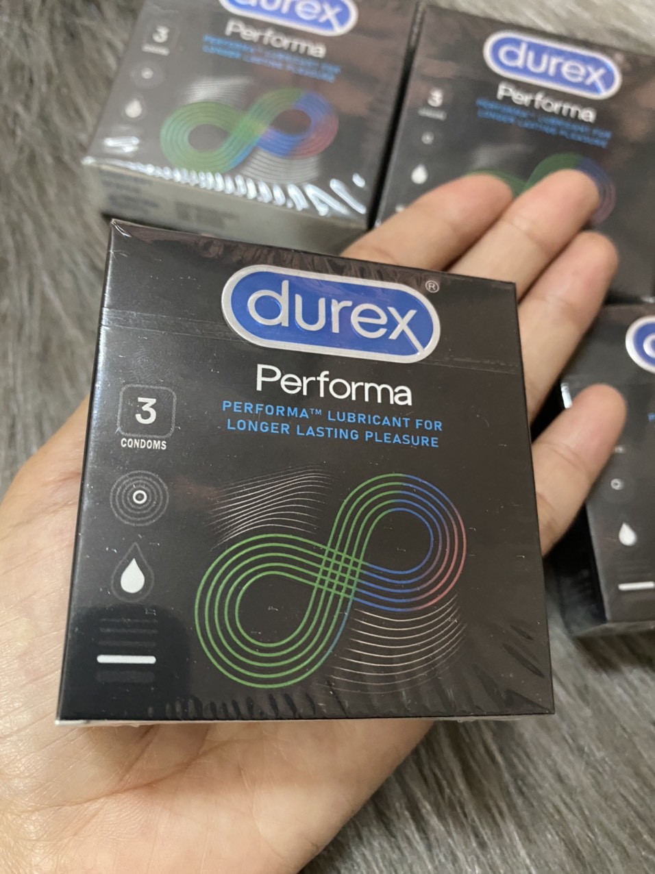 BCS Durex Performa siêu mỏng kéo dài thời gian hộp 3 chiếc