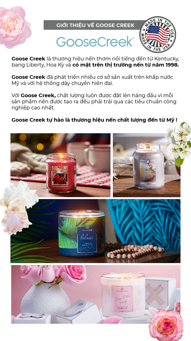 Combo Đèn Lồng Đốt Nến & Nến hũ Goose Creek 680g