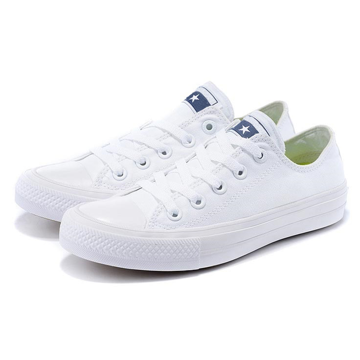 [HCM]Giày Sneaker Vải Canvas CK2 Cổ Thấp Nam Màu Trắng
