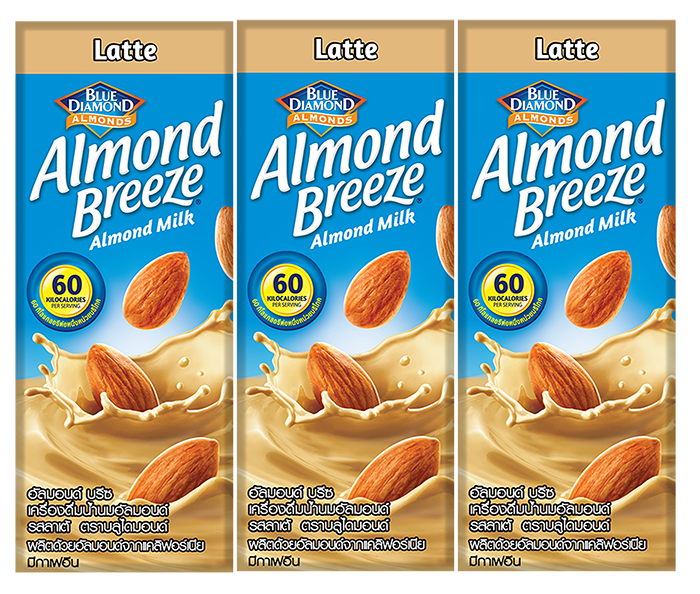 [MUST TRY - Thùng 8 Lốc 3 x 180ml ] Sữa Hạt Hạnh Nhân ALMOND BREEZE vị Latte