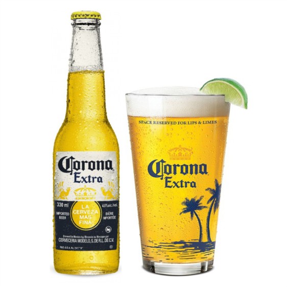 Thùng 24 Chai Bia Corona Extra (355ml / Chai)