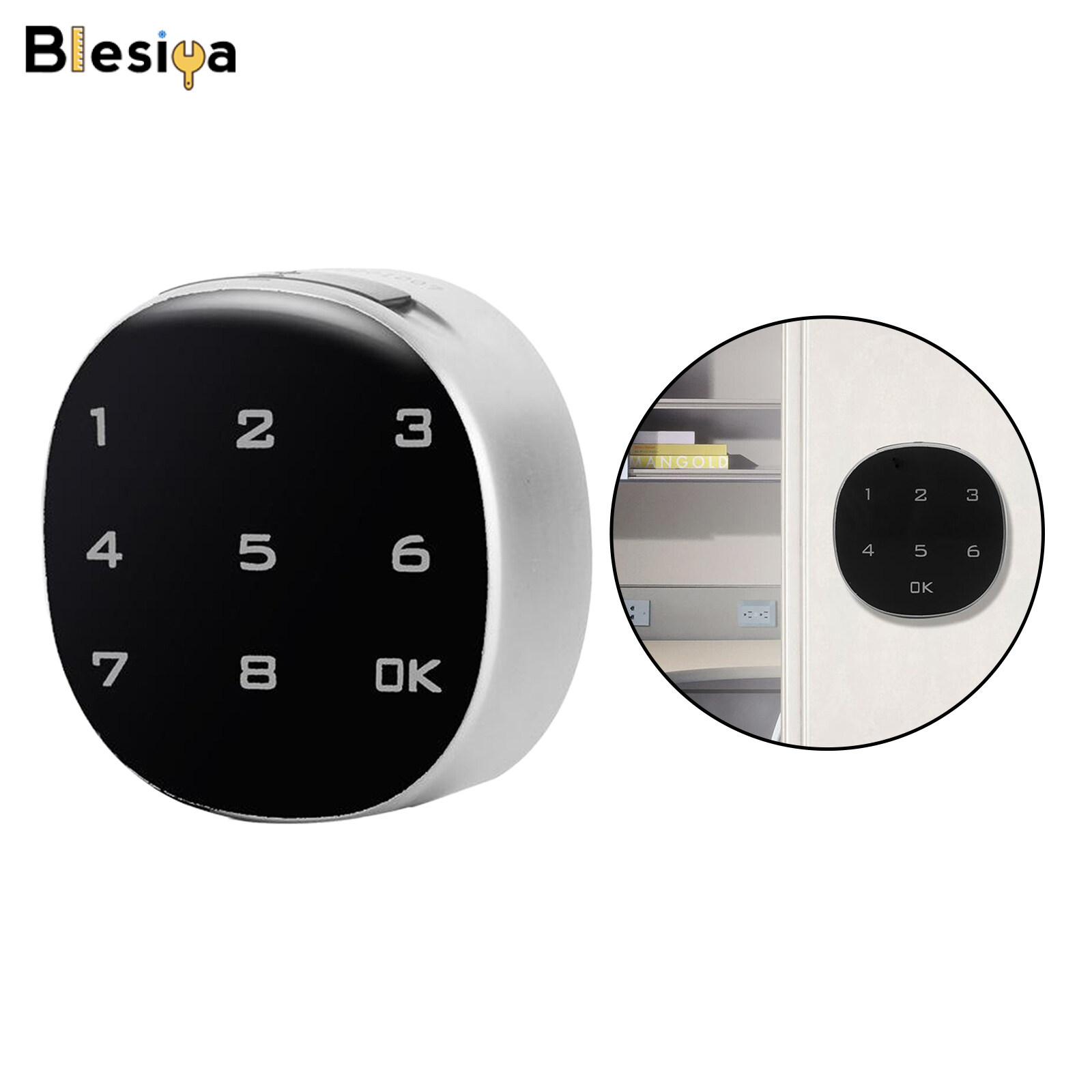 Blesiya Sturdy Electronic Smart Lock Office Drawer Digital Lock Cabinets Lock
