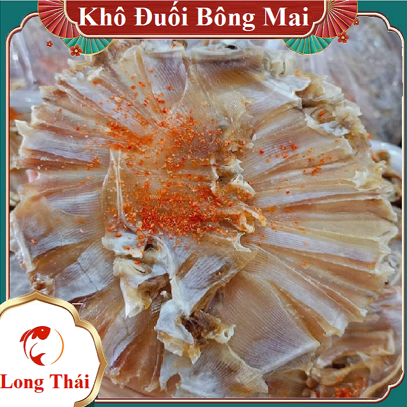 500gr KHÔ CÁ ĐUỐI THỊT DÀY, NGỌT, MỒI NHẬU NHÂM NHI CÙNG CHIẾN HỮU - Long Thái