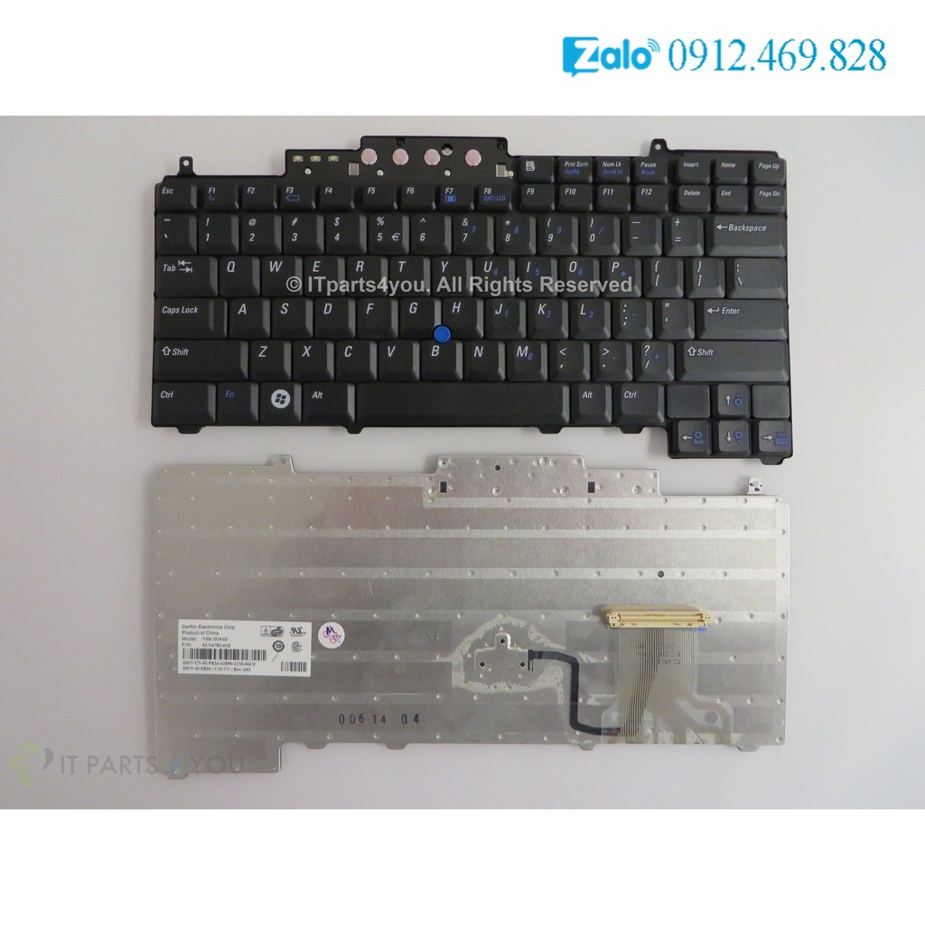 Bàn phím laptop dell latitude d531 d620 d630 d631 d820 d830, precision m65 – d620 d630