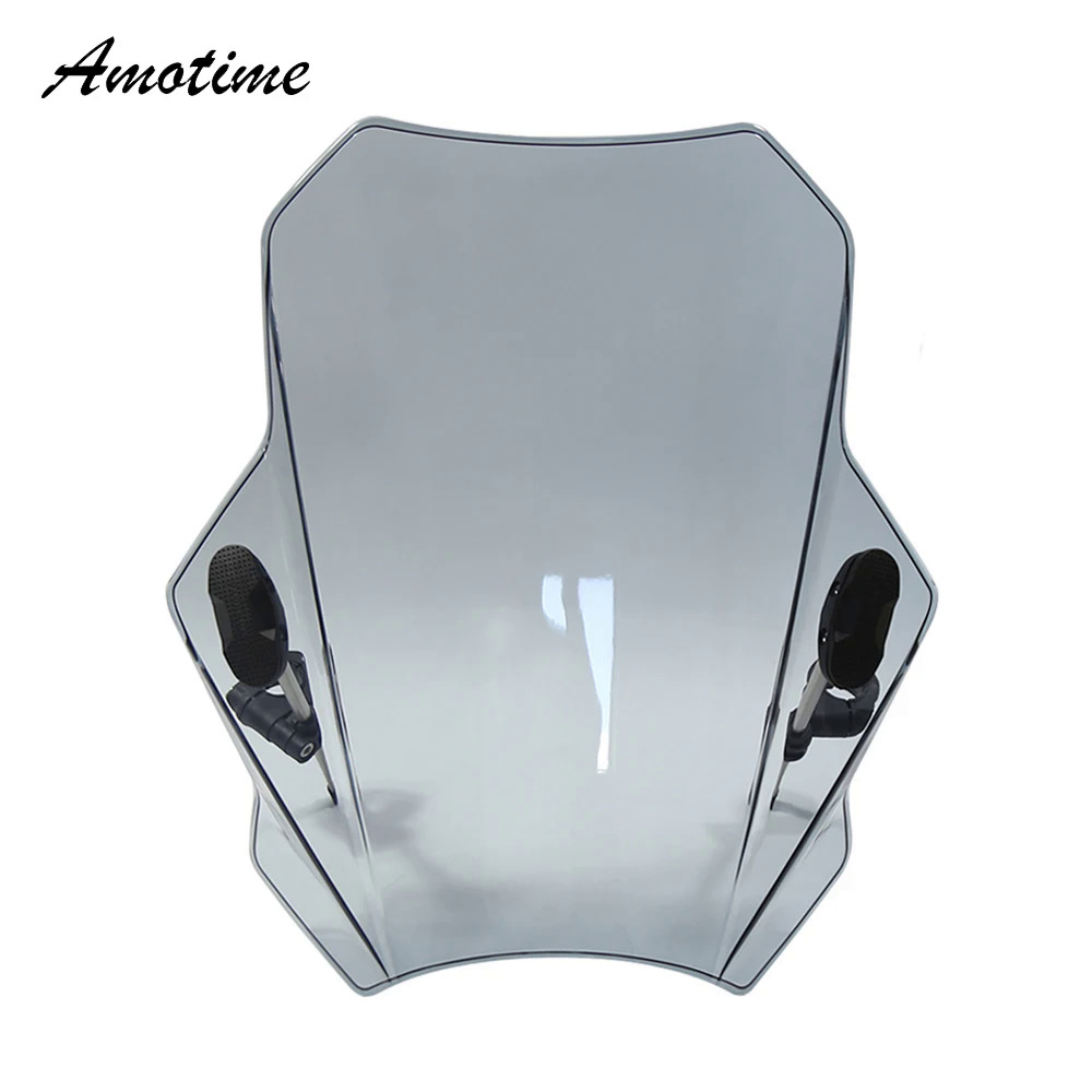 Kính chắn gió bao gồm cho mt07 mt09 phổ có thể điều chỉnh kính chắn gió cho honda cbr600rr cb1000r gxsr 600 750 xe máy kính chắn gió
