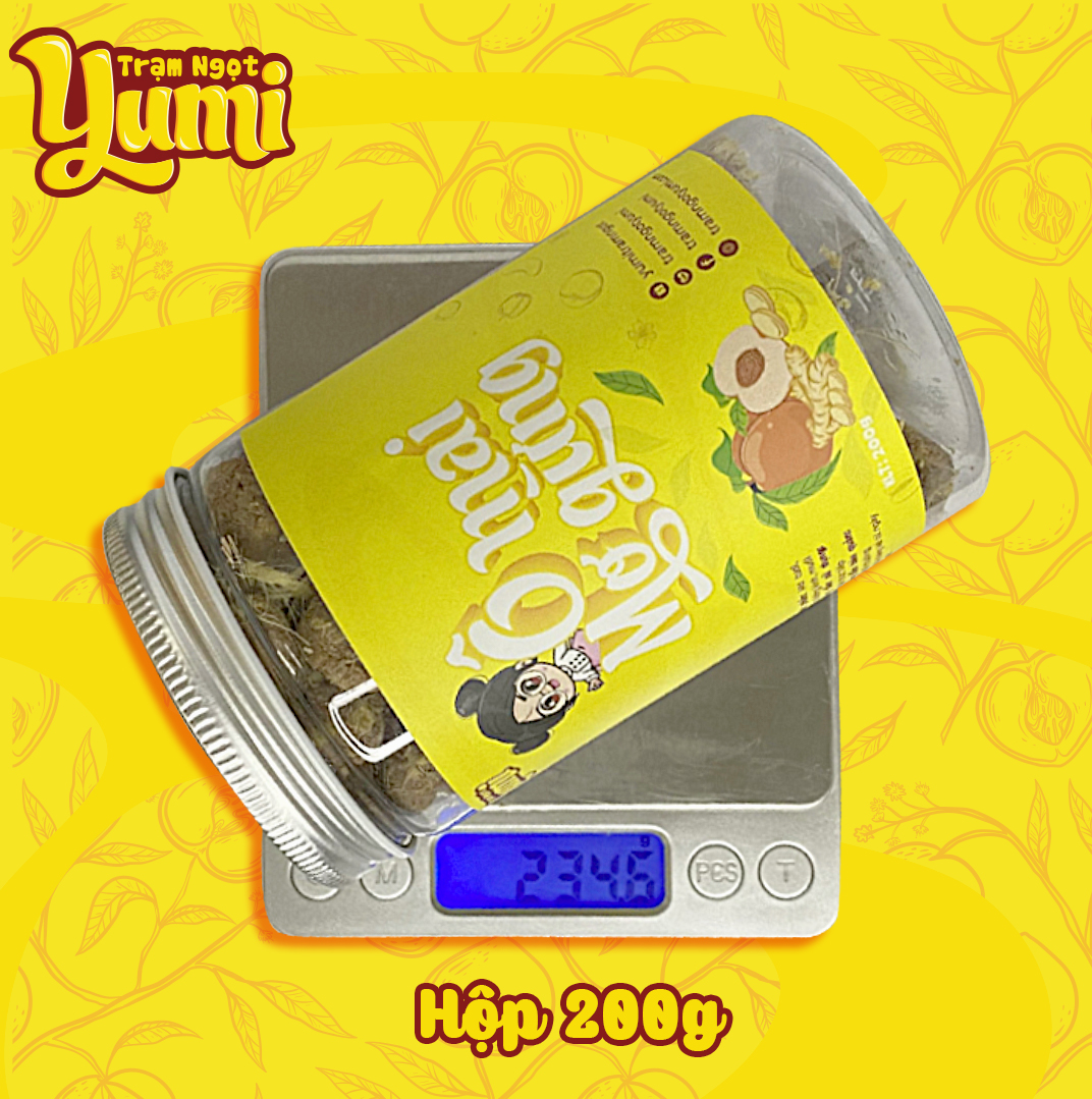 Ô mai Mơ gừng Yumi đồ ăn vặt xí muội chua mặn ngọt thơm ngon
