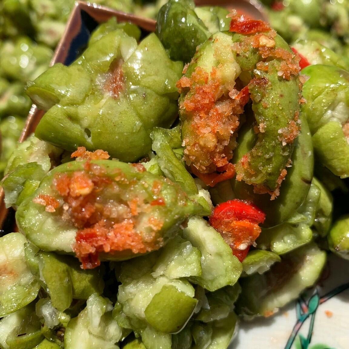 Chopped Eggplant Stir-Fried with Salt and Chili - 500Gr Pot