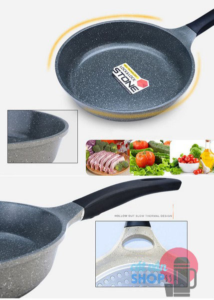 Chảo đá Lock&Lock dòng Stone 7 lớp các size