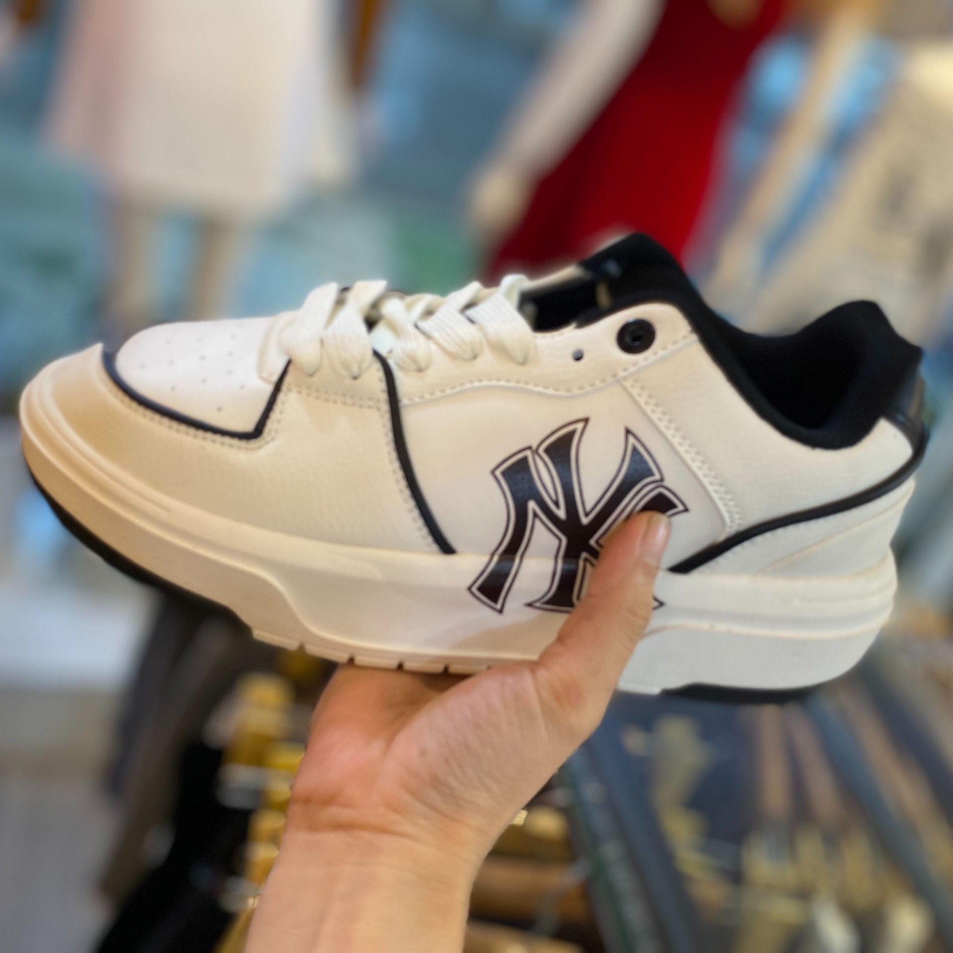 Giày MLB Ny chunky liner, Giày mlb ny trắng đen. size 36-43 [pipistore]