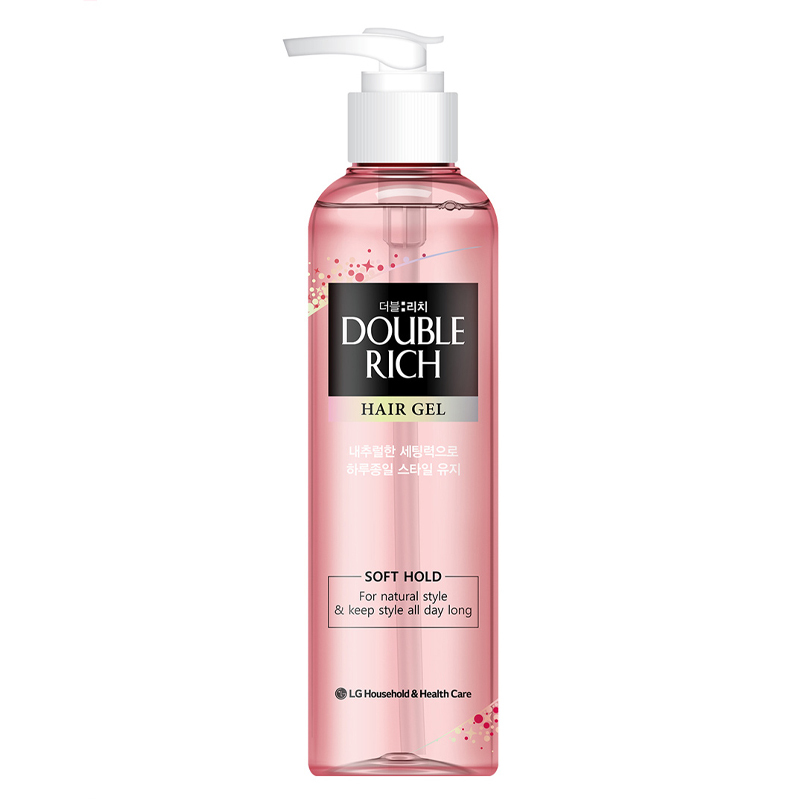 [HCM]Gel giữ nếp dưỡng tóc Double Rich 250ml (màu hồng) nhập khẩu