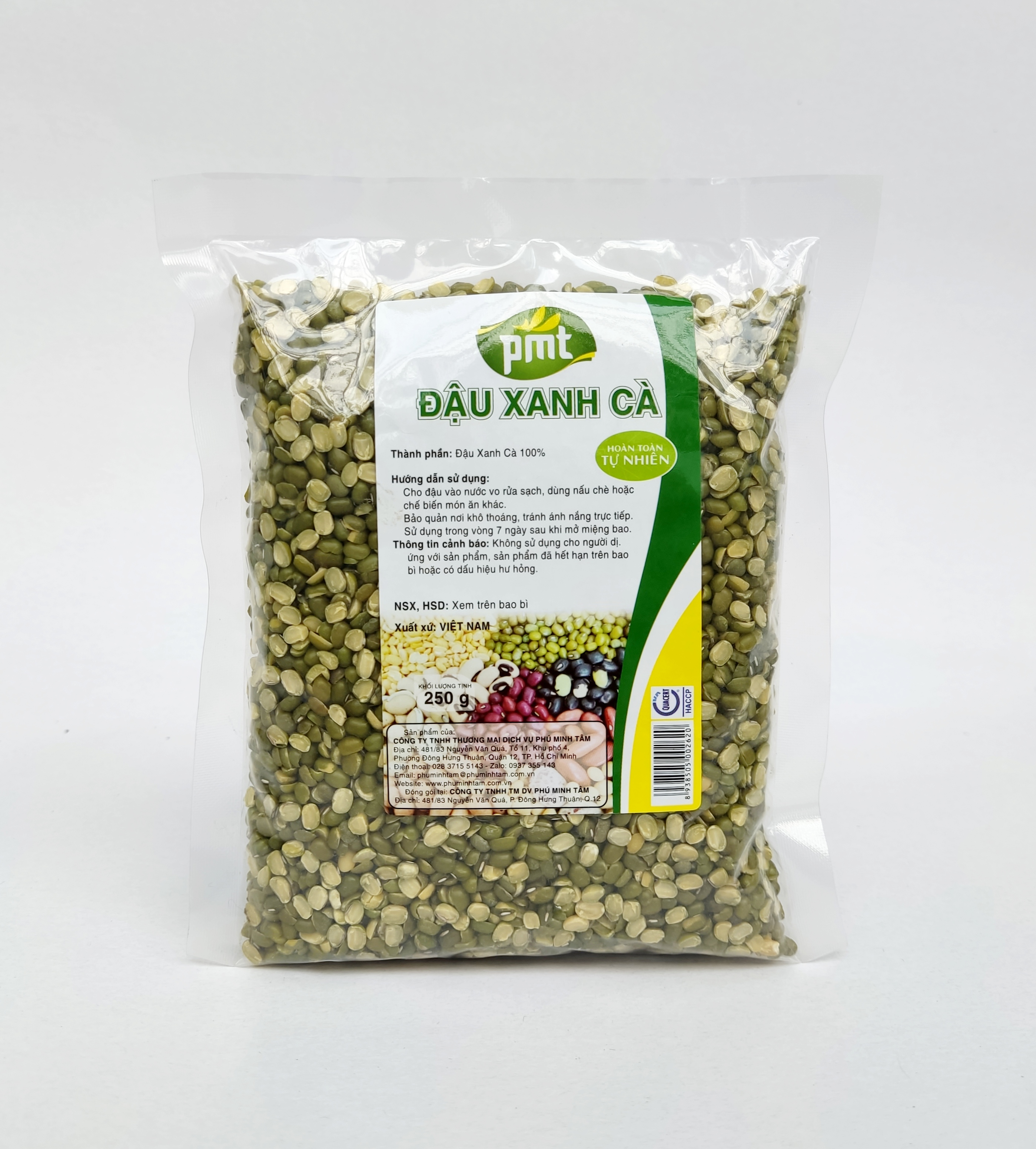 ĐẬU XANH CÀ (CÒN VỎ) PMT 250G