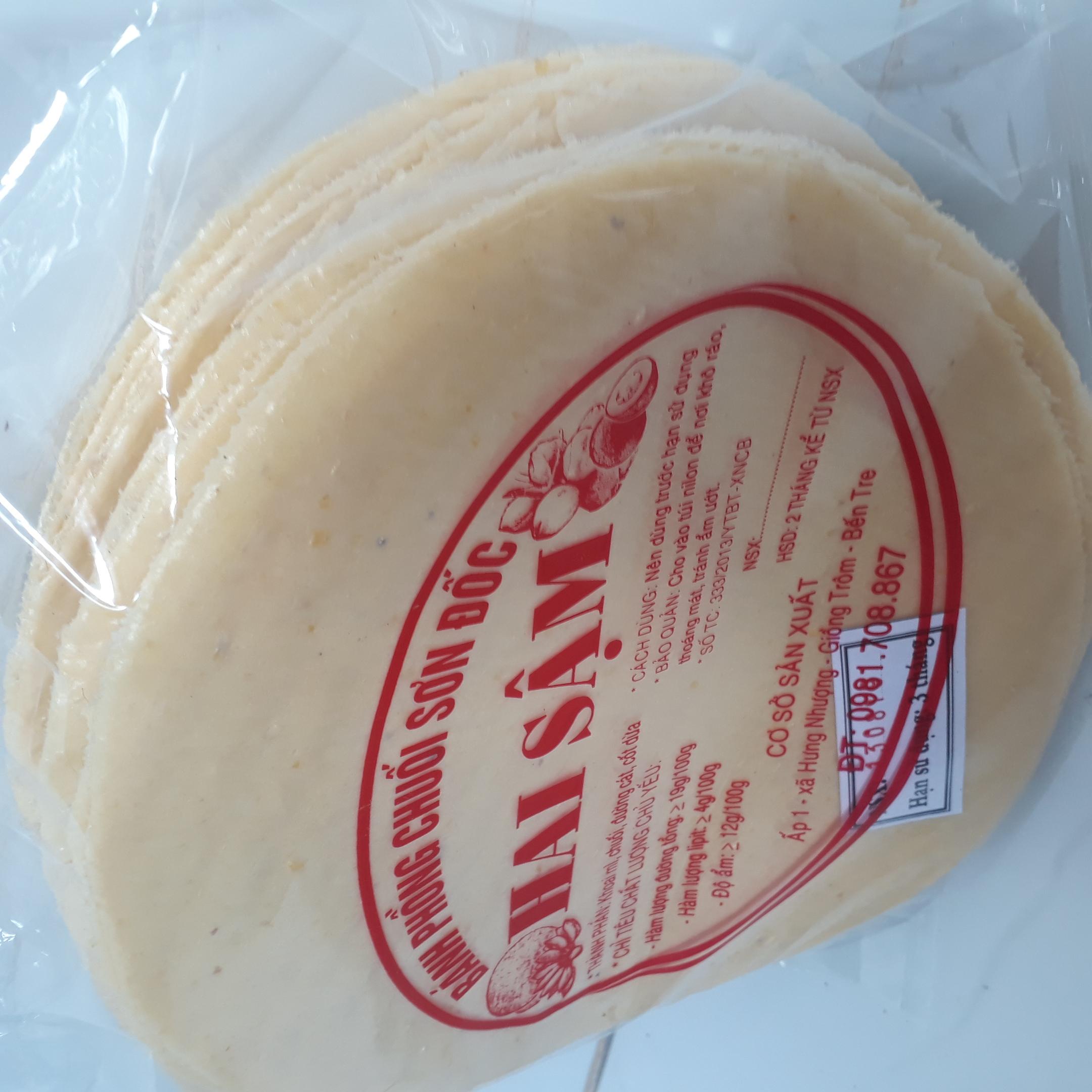 Bánh phồng mì vàng  SƠN ĐỐC  BẾN TRE 30 bánh
