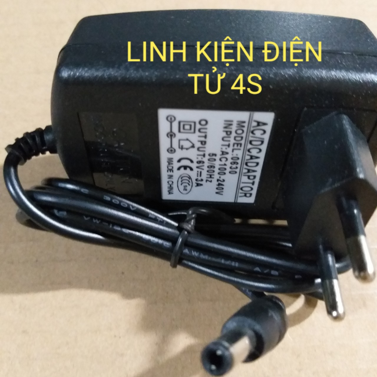 ADAPTER AC-DC 6V - 3A - CHUẨN 5.5MM