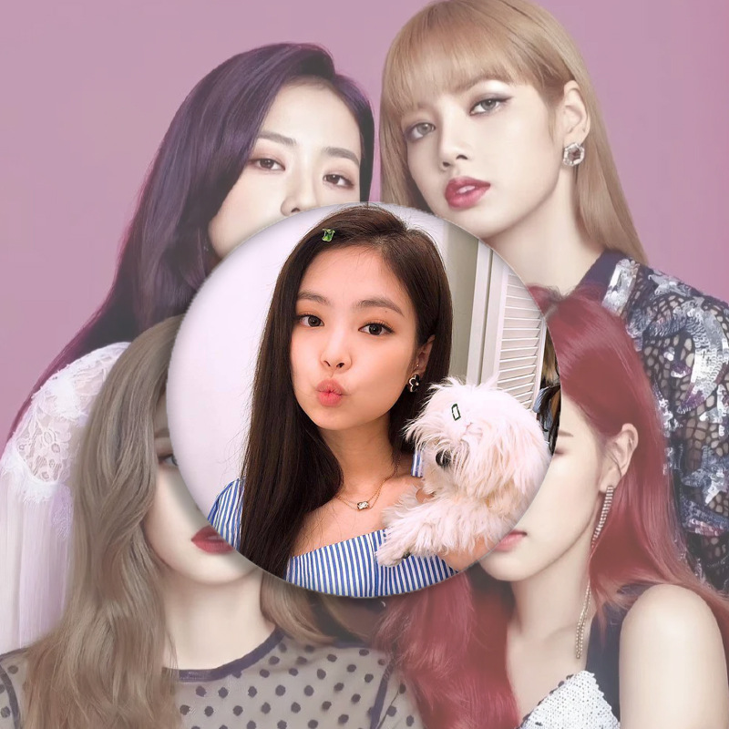 明星吧唧徽章BLACKPINK 女团 DIY应援周边马口铁胸章胸针挂件批发