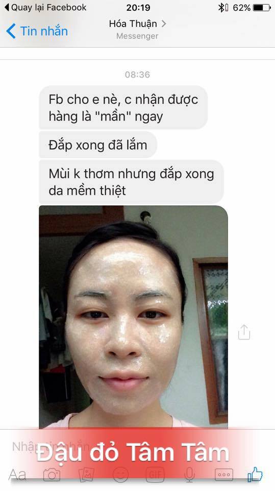 BỘT ĐẬU ĐỎ DƯỠNG DA MẶT TÂM TÂM