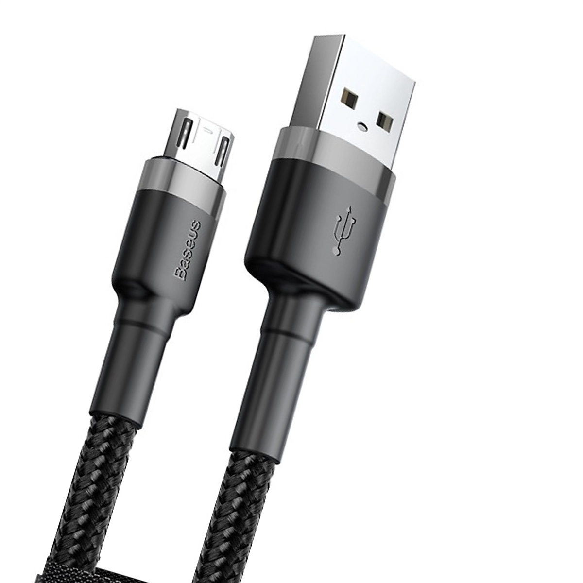 Cáp sạc nhanh Baseus Cafule Micro dây bện dù cho iPhone dài 1M/2M/3M