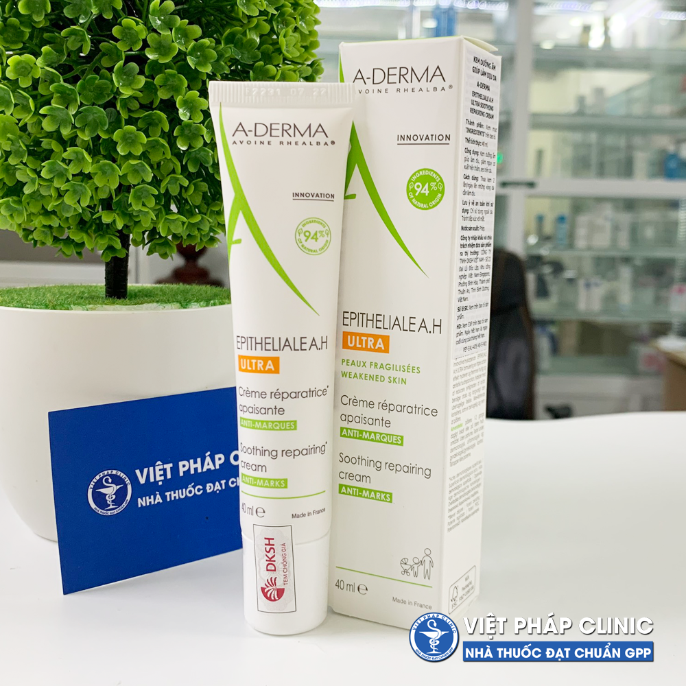 Kem dưỡng liền sẹo, tái tạo da, chống thâm aderma epitheliale a.h ultra 15ml/40ml