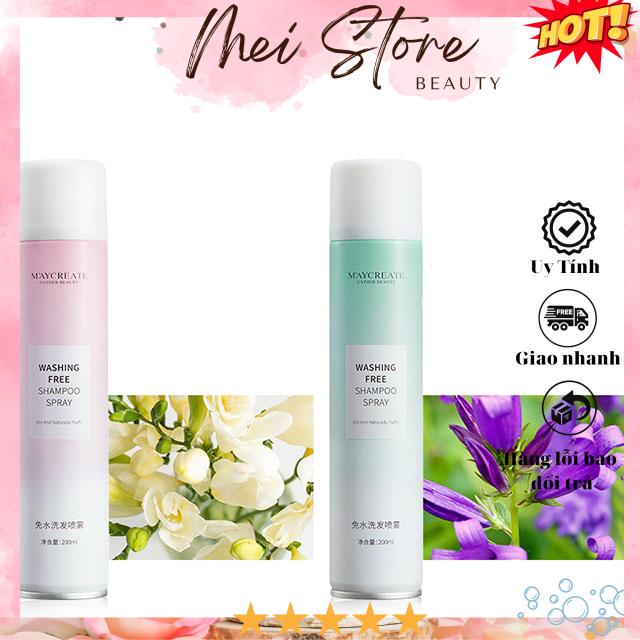 [GIẢM 5% ĐƠN 129K][HCM]Dầu Gội Khô Maycreate Washing Free Shampoo 200ml