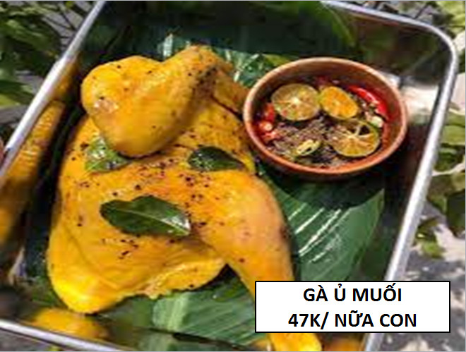 Gà ủ muối hoa tiêu 1/2 con