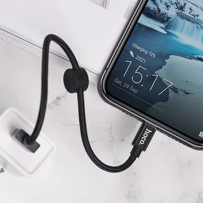 Cable fast charger HoCo X35 line 2.4A for iPhone, Android, type-c wire length 25cm-genuine