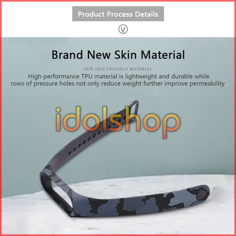 [Miband 5] Dây đeo thay thế Xiaomi miband 5 (Rằn ri)