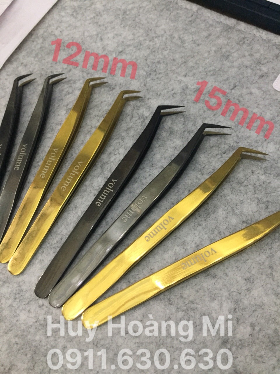 Nhíp Nhật gắp mi ( mũi 12mm , 15mm ) Siêu chất lượng