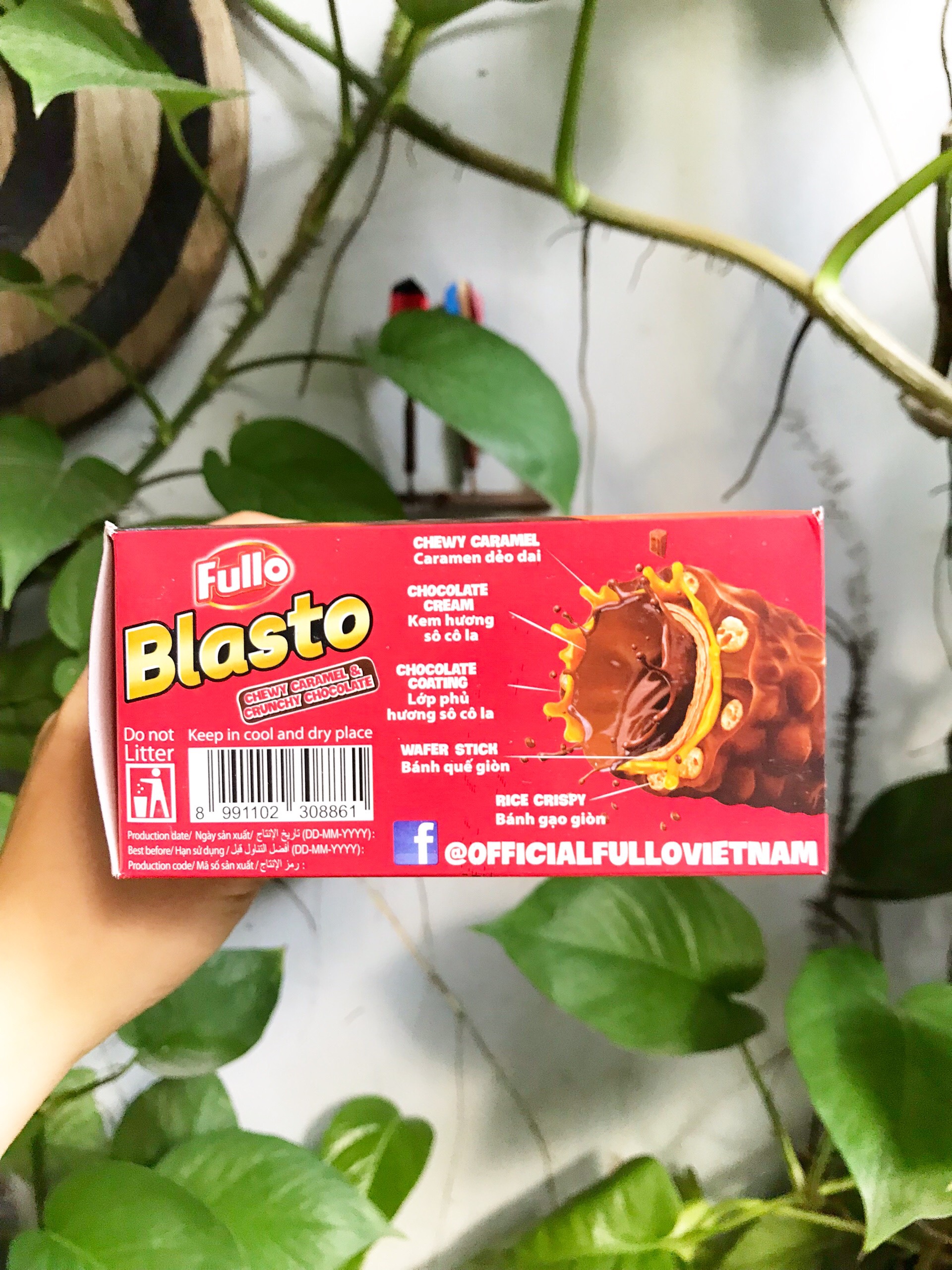 Bánh Xốp Sôcôla Fullo Blasto (Hộp 15 cái)