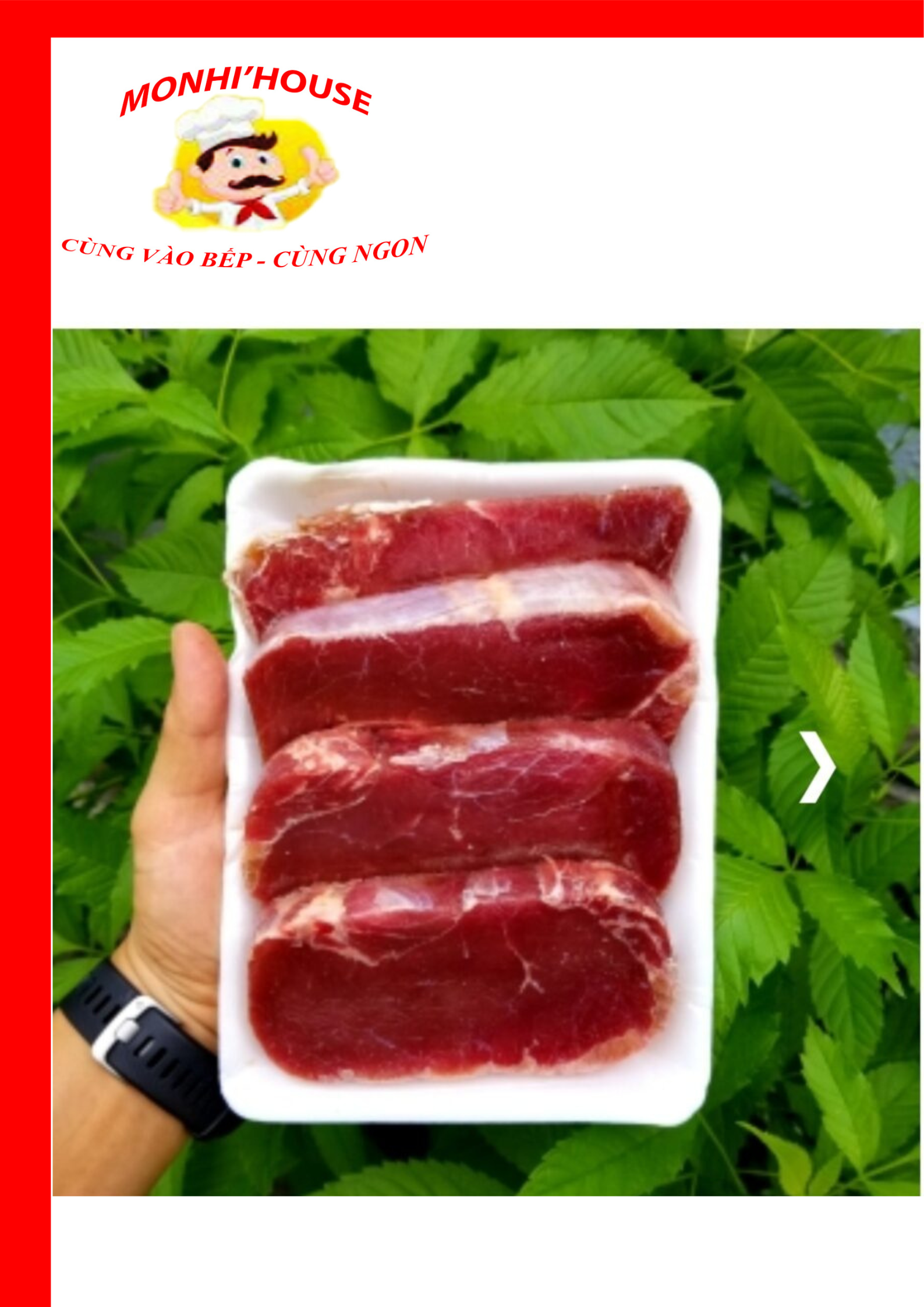 500G THỊT THĂN BÒ BÍT TẾT MỀM, NGON( SHIP HỎA TỐC HCM)