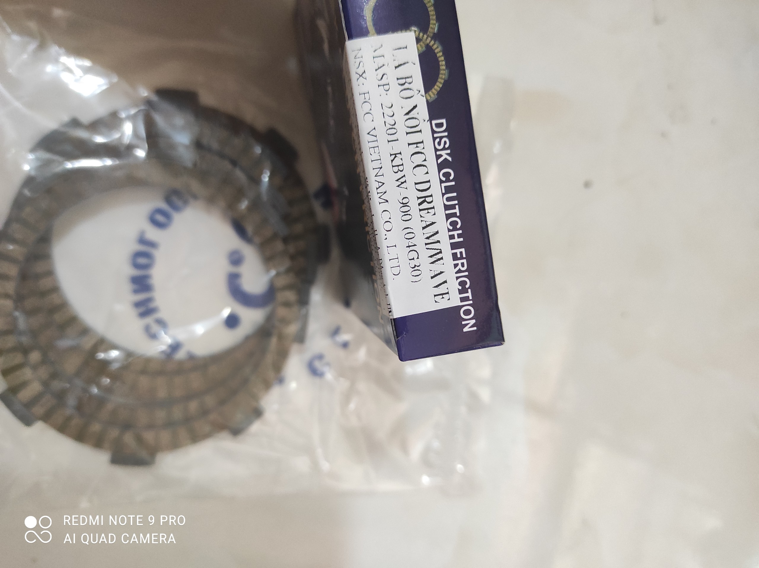 Bộ lá bố nồi (lá côn) xe Dream/Wave Fcc