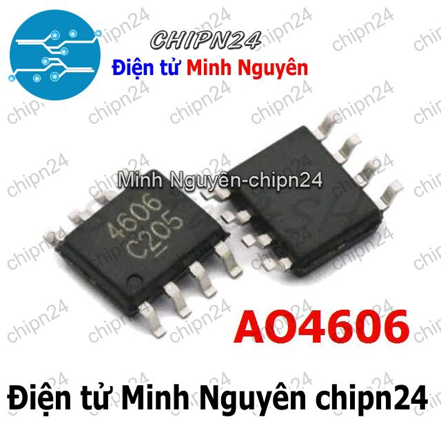 [3 con] (ST) Mosfet Dán AO4606 SOP-8 Hàng Tốt 6A 30V (2 Kênh N) (SMD) (4606) - HH003802