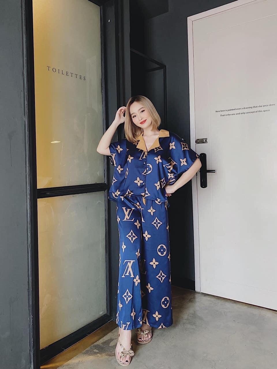 [HCM]Đồ Bộ Lụa Satin Cao Cấp Tay Lửng Cánh Dơi Quần Dài (Part 1) (40-63kg)