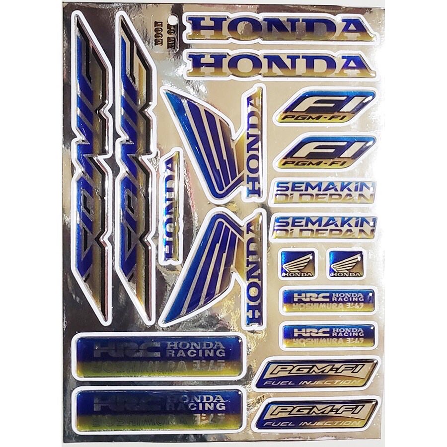 Bộ decal tem xe sonic nổi