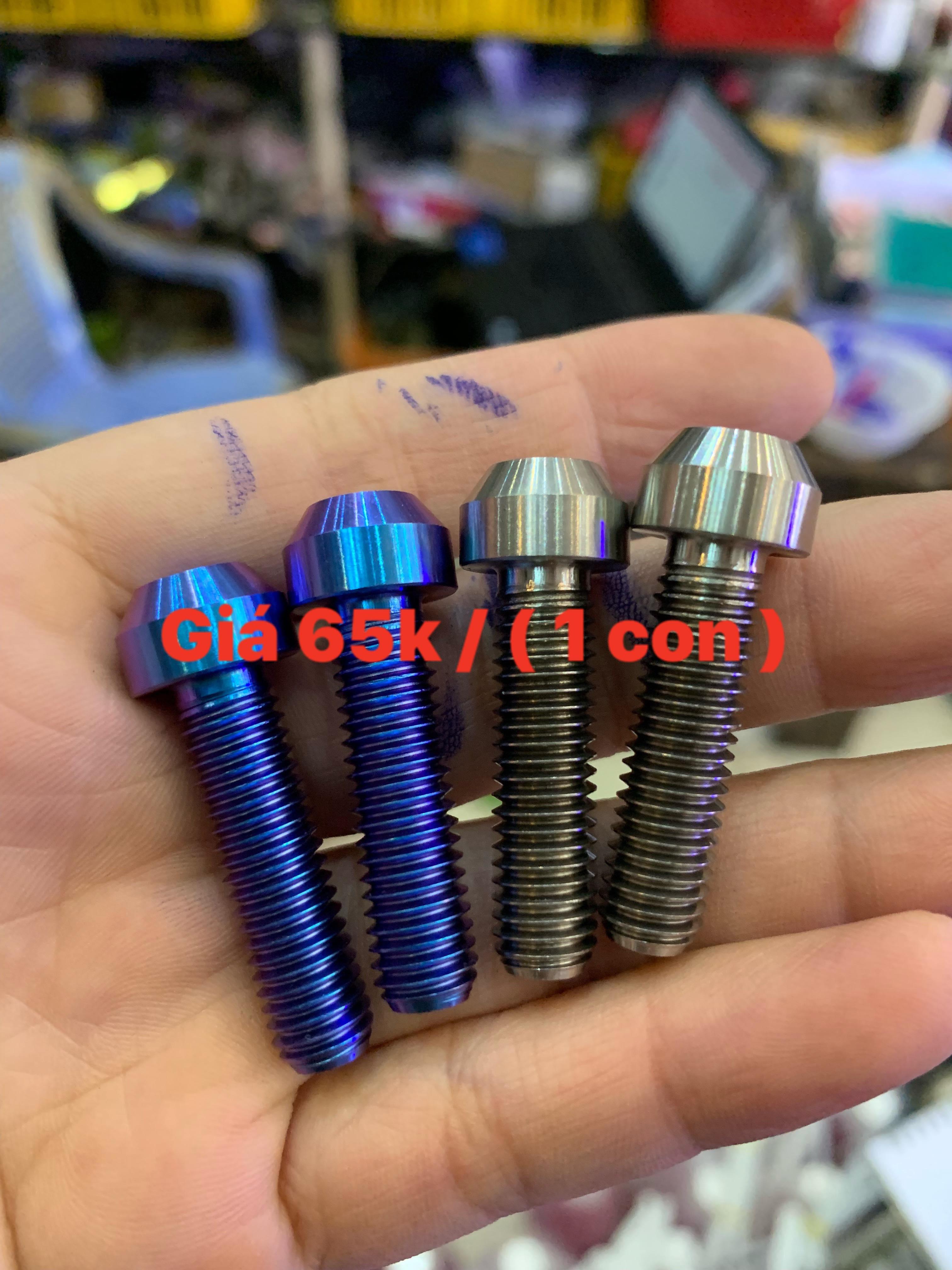 Ốc titanium GR5 M8*30 trụ ( giá 1 con ) bắt gác chân sau các lọai xe  chảng 3